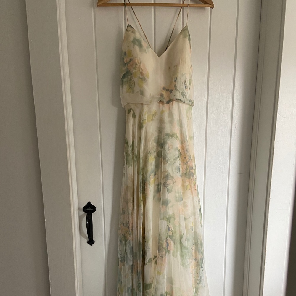 Jenny Yoo inesse floral chiffon dress